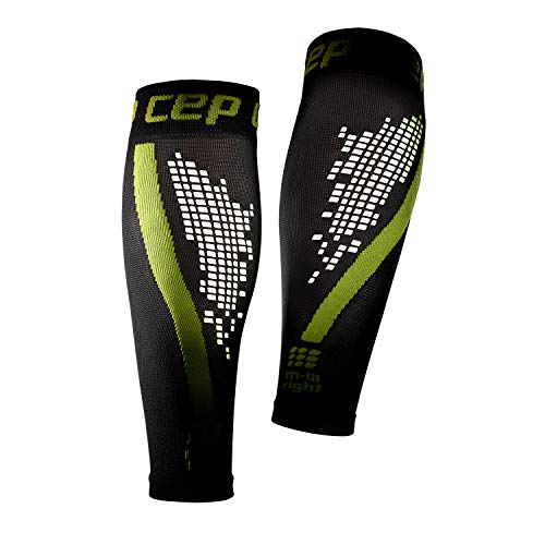 CEP - Nighttech Calf Sleeve 2.0 Reflektierende Beinstulpen/Wadenschoner für Damen, Socken für präzise Wadenkompression, Unisex, WS4L0, grün, V CEP - Nighttech Calf Sleeve 2.0 Reflektierende Beinstulpen/Wadenschoner für Damen, Socken für präzise Wadenkompression, Unisex, WS4L0, grün, V von CEP