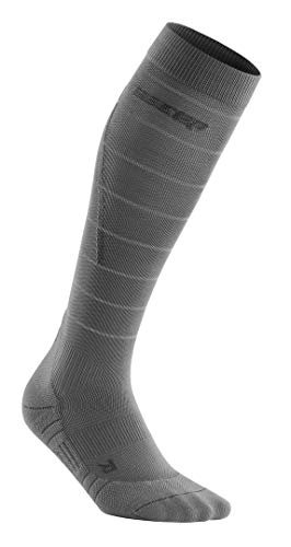 CEP Damen Reflective Socks Women Laufbekleidung Kompressions-Socken Grau - Silber Iv von CEP