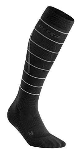 CEP Herren Reflective Socks Laufbekleidung Laufsocken Schwarz - Silber Iii CEP Herren Reflective Socks Laufbekleidung Laufsocken Schwarz - Silber Iii von CEP