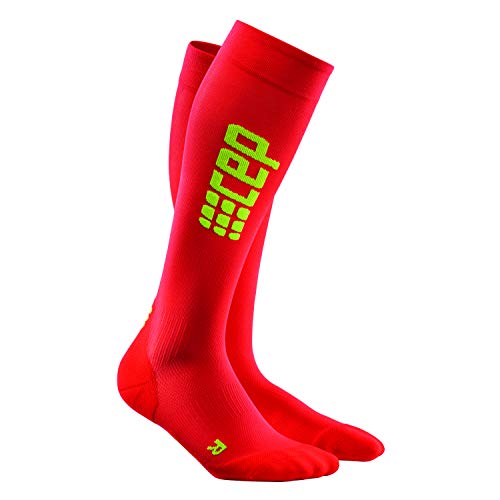 CEP – RUN ULTRALIGHT SOCKS, extra leichte Laufsocken lang für Damen, rot / grün, Größe II, Sportsocken made by medi CEP – RUN ULTRALIGHT SOCKS, extra leichte Laufsocken lang für Damen, rot / grün, Größe II, Sportsocken made by medi von CEP