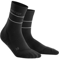 CEP Reflective Mid-Cut Laufsocken Herren 301 - black III (39-42) von CEP