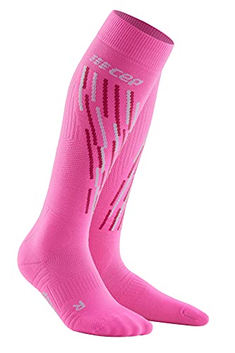 CEP - THERMO SKISOCKEN mit Kompression für Damen | Ski Kompressionsstrümpfe in pink/flash pink mit weicher Fütterung - für warme Füße bei kalten Temperaturen | Größe IV von CEP