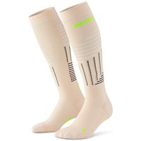 CEP The Run limited 2024.2 lange Laufsocken Herren 892 - cream/neon yellow III (39-42) von CEP