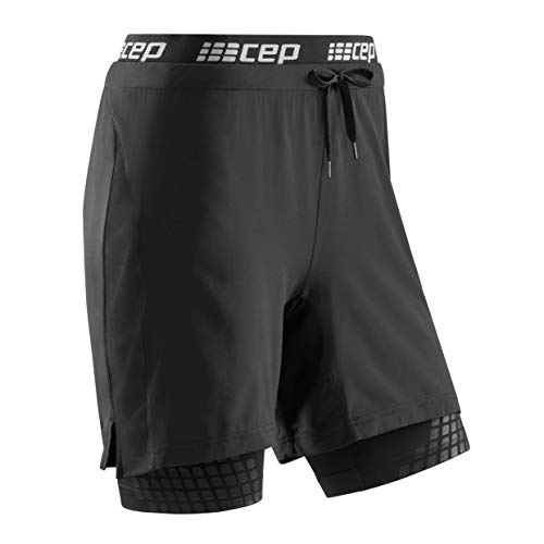 CEP - Training 2IN1 Shorts 3.0 für Damen | Kurze Trainingshose mit Kompression in schwarz | Größe L von CEP