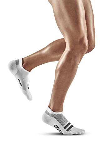 CEP - Training Compression Socks NO Show Unisex | Sneaker Kompressionssocken für Damen und Herren | Atmungsaktive Kurze Sportsocken mit Kompression und Polsterung | Funktionssocken | White | S von CEP