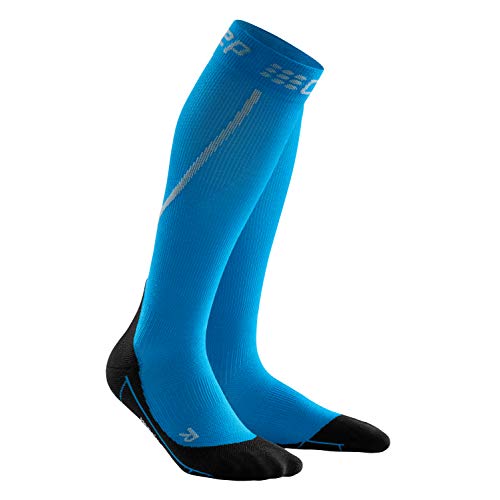 CEP – WINTER RUN SOCKS, Laufsocken in blau/schwarz, Größe III für Herren, Kompressionsstrümpfe made by medi von CEP