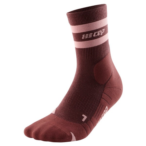 CEP - Women's Hiking Merino Mid-Cut Socks - Kompressionssocken Gr II rot/braun von CEP