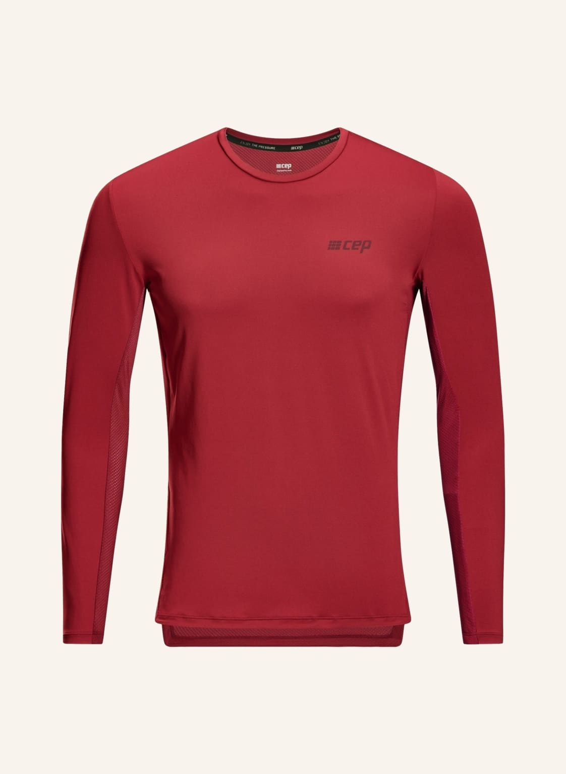 Cep Laufshirt The Run Long Sleeve rot Cep Laufshirt The Run Long Sleeve rot von CEP