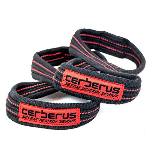Cerberus Strength Elite Double Loop Abbildung 8 Lifting Straps (Paar) (M) von CERBERUS Strength