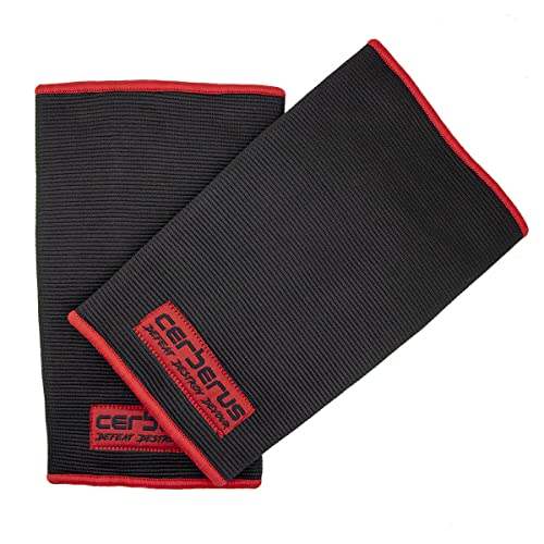 CERBERUS Strength Doppellagige Ellenbogenbandagen, 2XL, 36–38 cm, 1 Paar CERBERUS Strength Doppellagige Ellenbogenbandagen, 2XL, 36–38 cm, 1 Paar von CERBERUS Strength