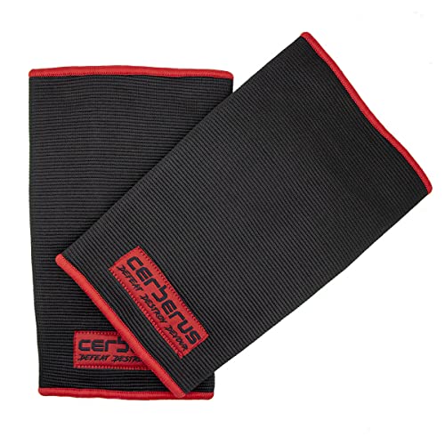 CERBERUS Strength Ellenbogenbandage, 2-lagig, Größe XL, 33-35 cm von CERBERUS Strength