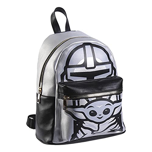 CERDÁ LIFE'S LITTLE MOMENTS Casual Polipiel de Grogu de The Mandalorian-Licencia Oficial Disney para Mujer, Gris, Pequeña-Mochila Mini Perfecta para Llevar Todas Tus Cosas ordenadas von CERDÁ LIFE'S LITTLE MOMENTS