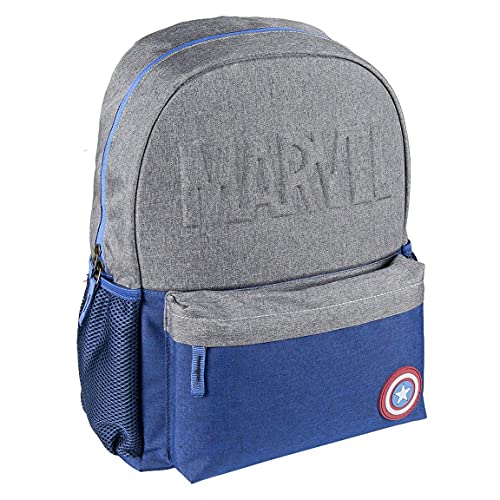 CERDÁ LIFE'S LITTLE MOMENTS - Mochila Escolar Instituto Capitan America de Color Azul - Mochila de 44 cm | Licencia Oficial Marvel Studios, Infantil (CRD-2100002928) von CERDÁ LIFE'S LITTLE MOMENTS