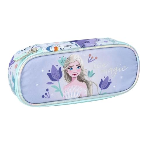 CERDÁ LIFE'S LITTLE MOMENTS Ovales Federmäppchen von Frozen – Farbe Lila – 8,5 x 5 x 22,5 cm – Reißverschluss – vielseitig und langlebig – Originalprodukt, entworfen in Spanien, Lila, Ovales von CERDÁ LIFE'S LITTLE MOMENTS