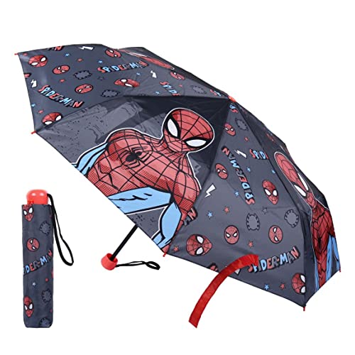 CERDÁ LIFE'S LITTLE MOMENTS - Paraguas Plegable Niño de Spiderman - Apertura Manual con Mecanismo Antiviento y Proteccion en las Varillas para Mayor Seguridad - Licencia Oficial Marvel von CERDÁ LIFE'S LITTLE MOMENTS