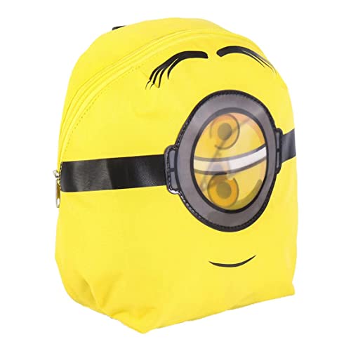 CERDÁ LIFE'S LITTLE MOMENTS Unisex Kinder Nursery Backpack With Flat Appliqués, Ergonomic Back, Chest Harness Kindergartenrucksack von Minions mit flachen Applikationen ergonomischem R cken Brustgeschirr und, Bunt, Einheitsgröße EU von CERDÁ LIFE'S LITTLE MOMENTS