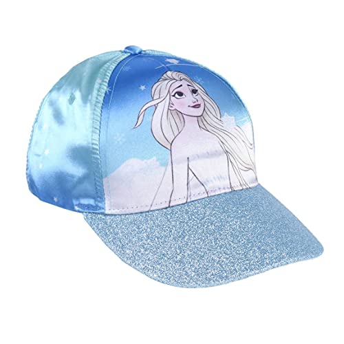 Cap für Kinder mit Gewölbtem Schirm Frozen - Blau - Geeignet von 4 bis 8 Jahren - Mit Stickerei - Kinder Cap mit Verstellbarem Klettverschluss - Original Produkt in Spanien Designed von CERDÁ LIFE'S LITTLE MOMENTS