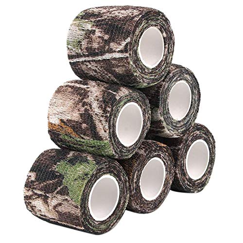 CESUO 6 Rolle Camouflage Band Frisch Halte Folie Wrap Camo Stretch Verband Selbst Klebendes Tape für Camping Jagd Fahrrad Teleskop von CESUO