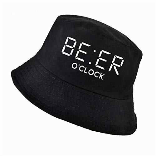 CFCYS Fischerhüte Für Damen,Baumwolle Lustig Bier Oclock Druck Männer Fischer Hüte Cool Sommer Lustig Männer Frauen Eimer Hut Outdoor Panama Angelkappe,Schwarz CFCYS Fischerhüte Für Damen,Baumwolle Lustig Bier Oclock Druck Männer Fischer Hüte Cool Sommer Lustig Männer Frauen Eimer Hut Outdoor Panama Angelkappe,Schwarz von CFCYS