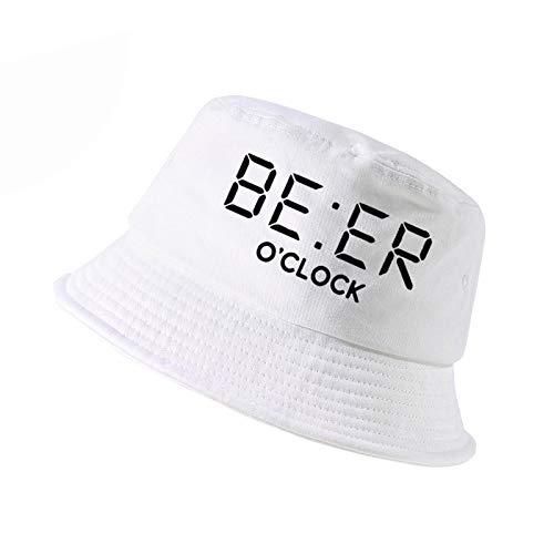 CFCYS Fischerhüte Für Damen,Baumwolle Lustig Bier Oclock Druck Männer Fischer Hüte Cool Sommer Lustig Männer Frauen Eimer Hut Outdoor Panama Angelkappe,Weiß CFCYS Fischerhüte Für Damen,Baumwolle Lustig Bier Oclock Druck Männer Fischer Hüte Cool Sommer Lustig Männer Frauen Eimer Hut Outdoor Panama Angelkappe,Weiß von CFCYS
