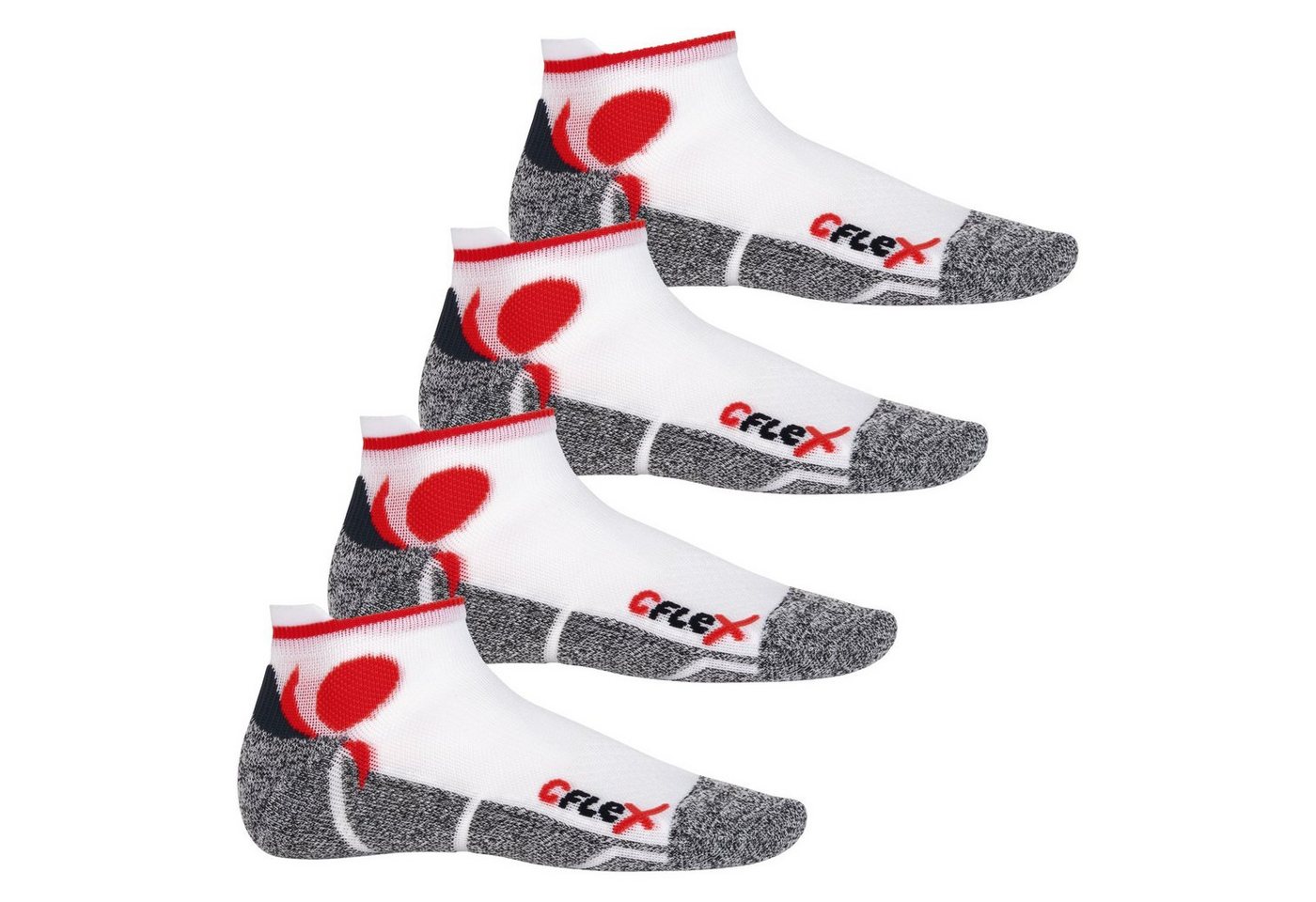 CFLEX Sportsocken Running Damen & Herren Sport Sneaker Socken (4 Paar) Laufsocken von CFLEX