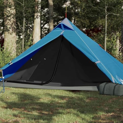 Sportartikel Campingzelt Tipi 1 Person blau wasserdicht von CFODOJ