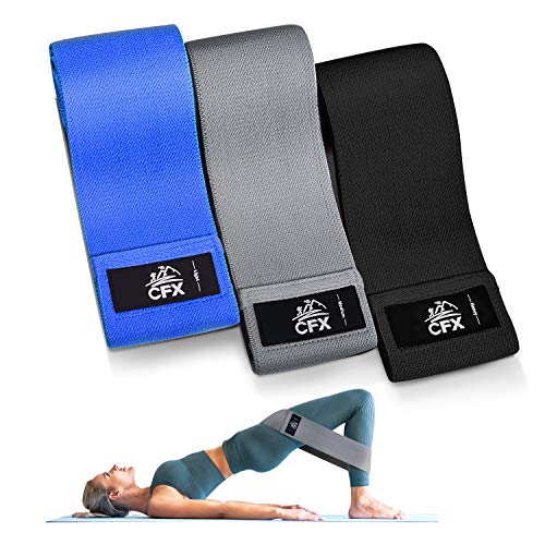 CFX Resistance Hip Bands, Fitnessbänder Set Yogagurt in 3 Zugkraftstärken Trainingsband Yogaband ALS Widerstand und Unterstützung fürs Beintraining, Krafttraining und Klimmzüge CFX Resistance Hip Bands, Fitnessbänder Set Yogagurt in 3 Zugkraftstärken Trainingsband Yogaband ALS Widerstand und Unterstützung fürs Beintraining, Krafttraining und Klimmzüge von CFX