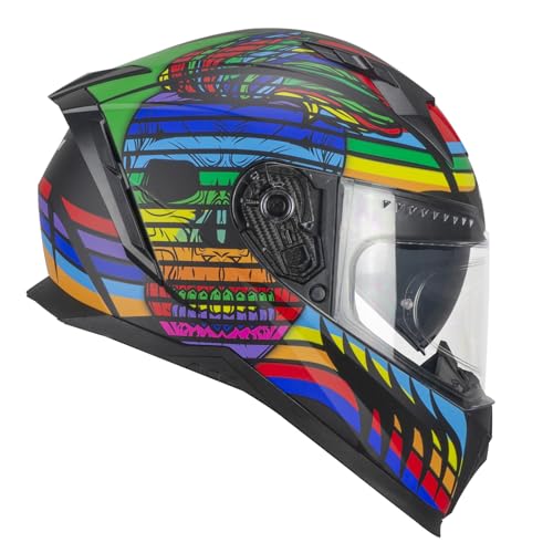 CGM Helm Full Face 311X Blast Skull schwarz blau rot matt XL (60cm) CGM Helm Full Face 311X Blast Skull schwarz blau rot matt XL (60cm) von CGM