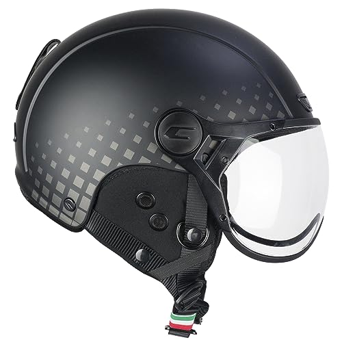 CGM Unisex – Erwachsene EBI skihelm, Schwarz Grau Matt, XXL (61cm) von CGM