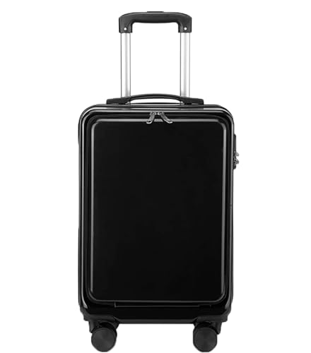 CGZCEICAN Gepäckkoffer Handgepäck Trolley mit Frontöffnung Hartschalengepäck Universal-Rollkoffer Robustes aufgegebenes Gepäck/1771(A,22in) von CGZCEICAN