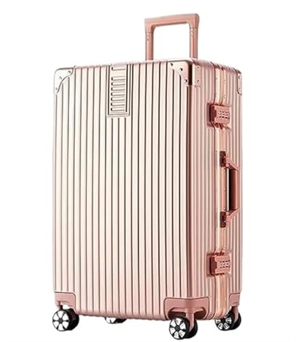 CGZCEICAN Koffer Leichtes Gepäck, Spinner-Doppelrad-Hartschalenkoffer aus PC+ABS for Reisekoffer Handgepäck/1676(Roze,22inch) von CGZCEICAN