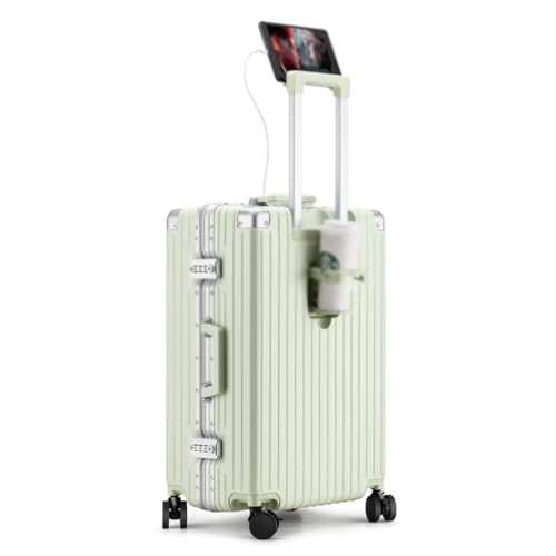 CGZCEICAN Tragbarer minimalistischer multifunktionaler Gepäckkoffer PC-Trolley mit TSA-Schloss Tragegepäckbox for Geschäftsreisen/1614(C,26in) von CGZCEICAN