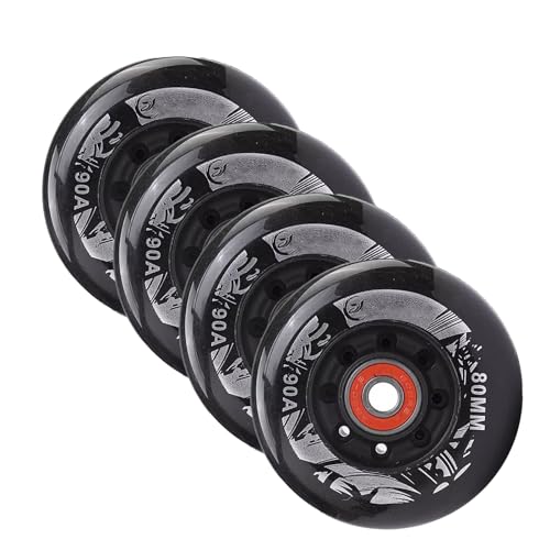 CHAASDEOM Skate-Rollen Ersatz, Skateboard-Rollen 4 Stück Inline-Rollschuh(64mm) von CHAASDEOM