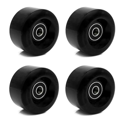 CHAASDEOM Skate-Rollen Ersatz, Skateboard-Rollen 4er-Pack Roller Roller(Black) von CHAASDEOM