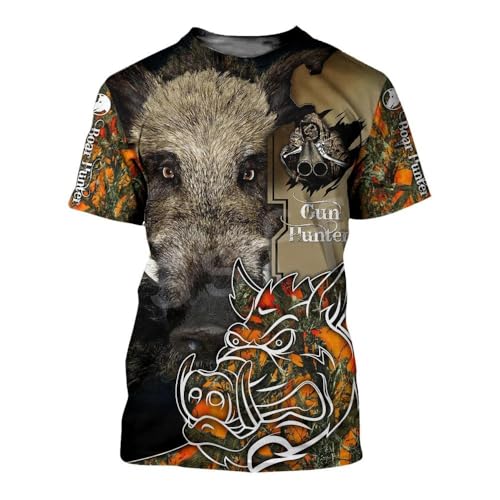 CHANYI Herren 3D Druck T-Shirt Camouflage Jagd Tier 3D Druck Sommer Männer Oansatz T-Shirt Casual Kurzarm Übergroßen T Shirts Mode Tops Männer Kleidung von CHANYI