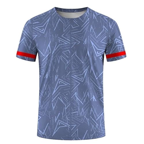 CHANYI Herren 3D Druck T-Shirt Draussen Fitness Sport T-Shirt Herren Kurzarm T-Shirt Freizeit O-Ausschnitt Frau Tops Sommer Schnelltrocknendes Material Trainingskleidung von CHANYI