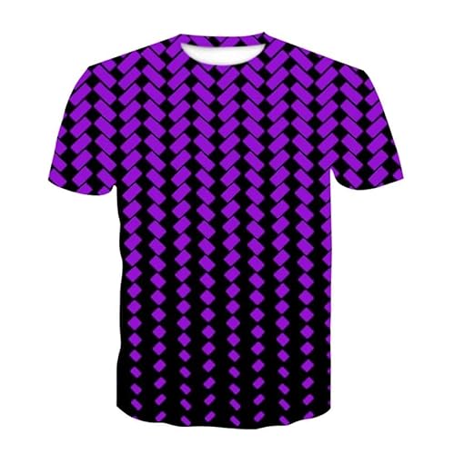 CHANYI Herren 3D Druck T-Shirt Fashion Swirl 3D-Gedrucktes T-Shirt Für Herren Und Damen, Sommer, Lässig, Kurzärmelig, Rundhalsausschnitt von CHANYI