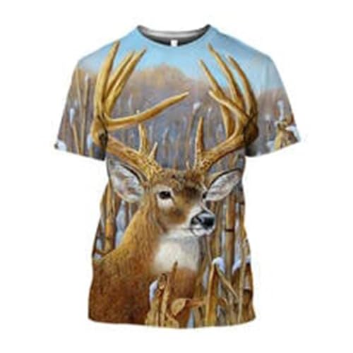 CHANYI Herren 3D Druck T-Shirt Jagd Camouflage 3D Druck Sommer Männer Oansatz T-Shirt Casual Kurzarm Übergroßen T Shirts Mode T Tops Männer Kleidung von CHANYI