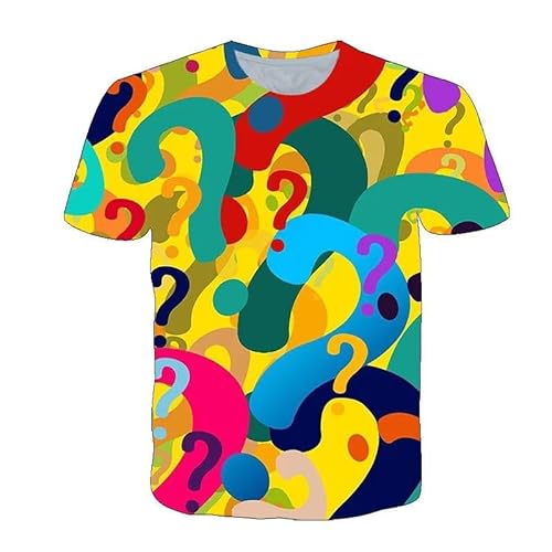 CHANYI Herren 3D Druck T-Shirt Lustige 3D-Grafik T-Shirt Sommer Mode Herren Kurzarm Hip Hop Lustiges Harajuku Großes Top T-Shirt von CHANYI