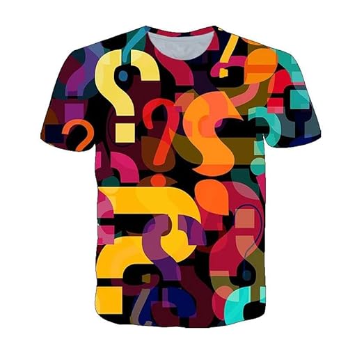 CHANYI Herren 3D Druck T-Shirt Lustige 3D-Grafik T-Shirt Sommer Mode Herren Kurzarm Hip Hop Lustiges Harajuku Großes Top T-Shirt von CHANYI