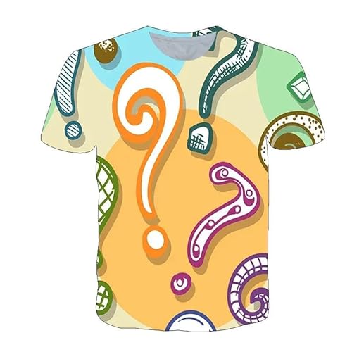 CHANYI Herren 3D Druck T-Shirt Lustige 3D-Grafik T-Shirt Sommer Mode Herren Kurzarm Hip Hop Lustiges Harajuku Großes Top T-Shirt von CHANYI