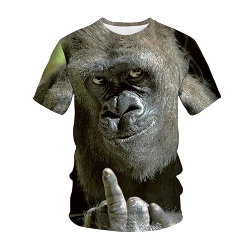 CHANYI Herren 3D Druck T-Shirt Lustige AFFE Muster Gedruckt Sommer Männer Oansatz T-Shirts Casual Kurzarm Übergroßen Pullover Mode Streetwear Männer Kleidung von CHANYI