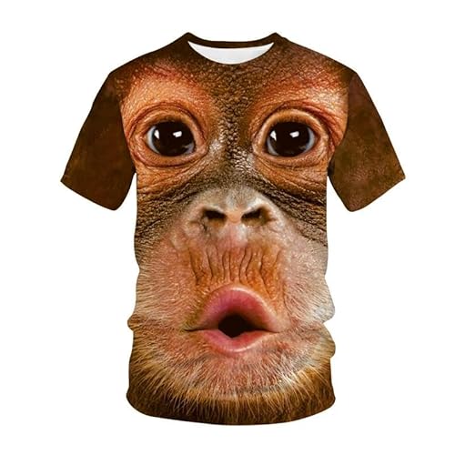 CHANYI Herren 3D Druck T-Shirt Lustige AFFE Muster Gedruckt Sommer Männer Oansatz T-Shirts Casual Kurzarm Übergroßen Pullover Mode Streetwear Männer Kleidung von CHANYI