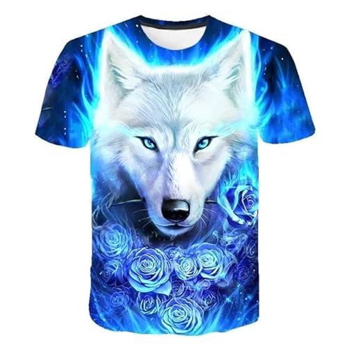 CHANYI Herren 3D Druck T-Shirt Männer Sommer 3D Tier Katze Tiger T Shirt Drucken Coole Lustige Tops O Hals Kurzarm Mode Männlichen Frauen 3D Gedruckt T-Shirts von CHANYI