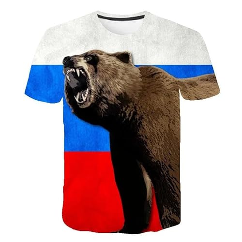 CHANYI Herren 3D Druck T-Shirt Männer Sommer 3D Tier Katze Tiger T Shirt Drucken Coole Lustige Tops O Hals Kurzarm Mode Männlichen Frauen 3D Gedruckt T-Shirts von CHANYI