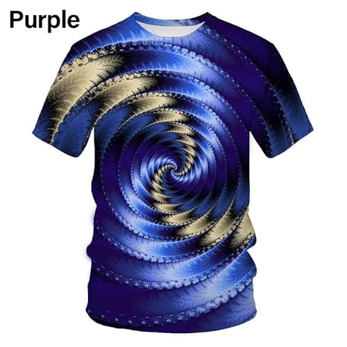 CHANYI Herren 3D Druck T-Shirt Mode 3D Druck T Shirt Schwarz Und Weiß Hypnotic Unisxe Lustige Kurzarm T-Shirts Männer/Frauen Tops Pullover T Kurzarm von CHANYI