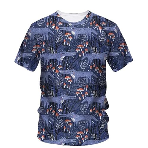 CHANYI Herren 3D Druck T-Shirt Sommer Mode Luxus Männer Kreative T-Shirt Hip Hop 3D Gedruckt O Kragen Kurzarm Plus Größe Qualität Spitze von CHANYI