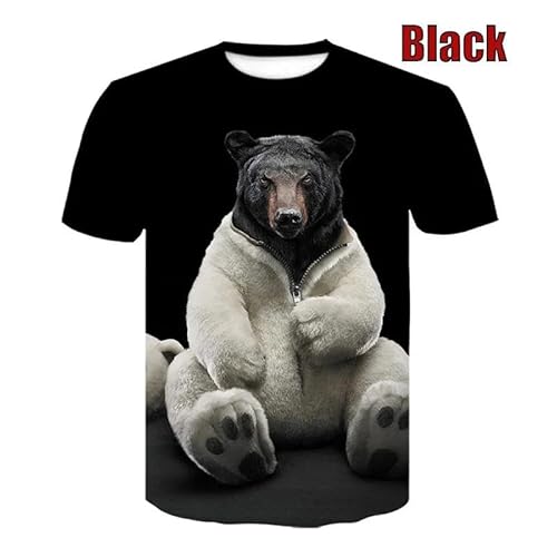 CHANYI Herren 3D Druck T-Shirt Sommer Unisex Neuheit Tier Schwein Schafe Serie T-Shirt Männer Frauen 3D Druck T-Shirt Harajuku Stil Stretch T Shirt Tops von CHANYI