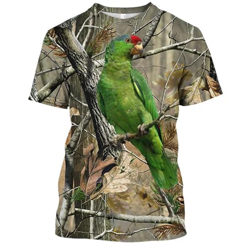 CHANYI Herren 3D Druck T-Shirt Tarnung Wild Jagd Tier 3D Druck Sommer Männer Oansatz T-Shirt Casual Kurzarm Übergroßen T Shirts Mode Männer Kleidung von CHANYI