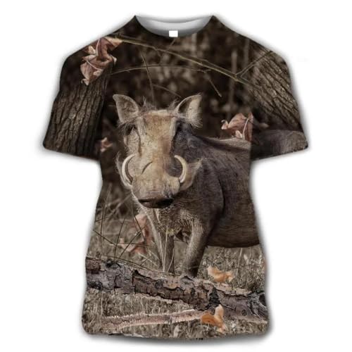 CHANYI Herren 3D Druck T-Shirt Tier Camouflage Jagd 3D Druck Sommer Männer Oansatz T-Shirt Casual Kurzarm Übergroßen T Shirts Mode Tops Männer Kleidung von CHANYI